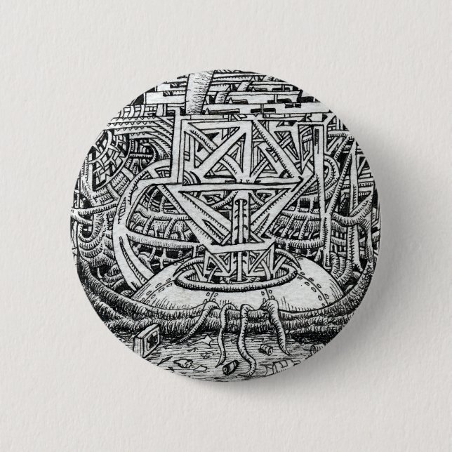 Bóton Redondo 5.08cm Tentacle Tank de Brian Benson (Frente)