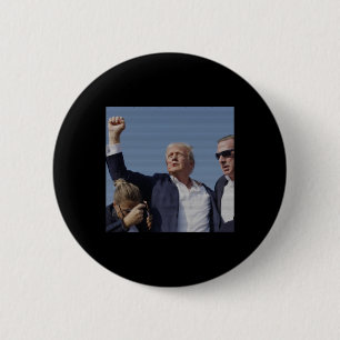 Bóton Redondo 5.08cm Tentativa de Inibição de Trump - Rally Pensilvânia
