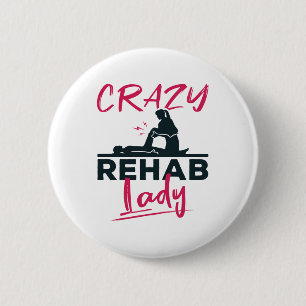 Bóton Redondo 5.08cm Terapêutica Física Lady Rehab Louca