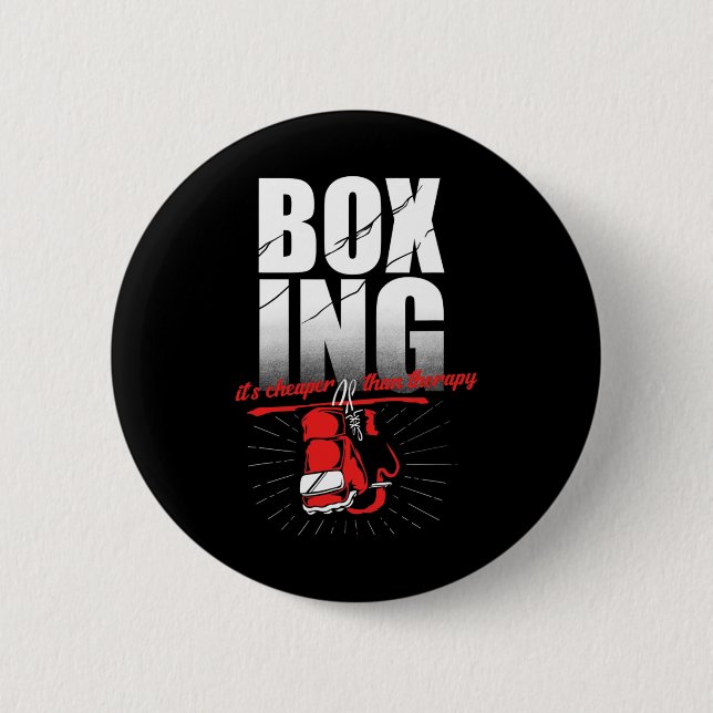 Bóton Redondo 5.08cm Terapia de Boxe Kickboxing Boxeur (Frente)
