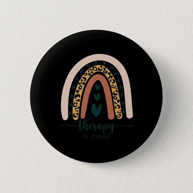 Bóton Redondo 5.08cm Terapia é consciência mental Legal Rainbow Le (Frente)