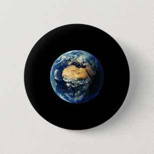 Bóton Redondo 5.08cm Terra Mundo - Feliz Dia da Terra Salve o Planeta E