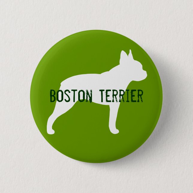 Bóton Redondo 5.08cm Terrier de Boston (Frente)