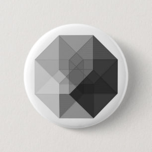 Bóton Redondo 5.08cm Tesseract (greyscale)