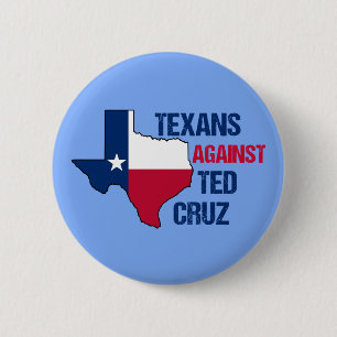 Bóton Redondo 5.08cm Texans contra Ted Cruz
