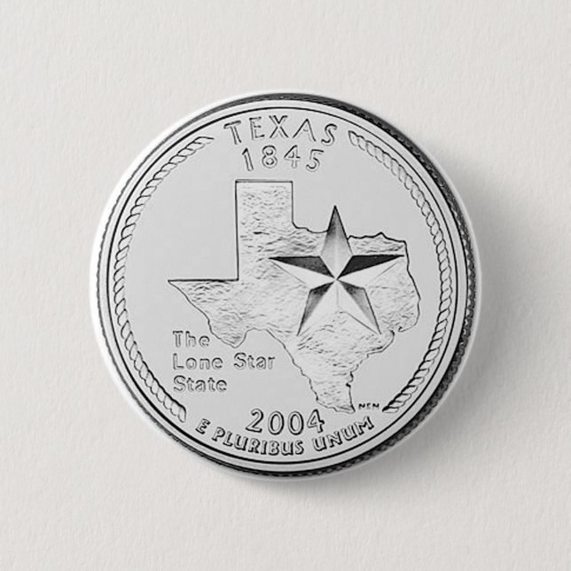 Bóton Redondo 5.08cm Texas (Frente)