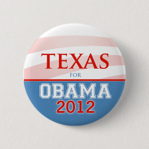 Bóton Redondo 5.08cm TEXAS para Obama 2012