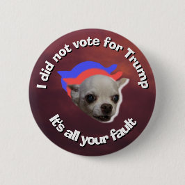 Bóton Redondo 5.08cm Texto branco do botão de votação