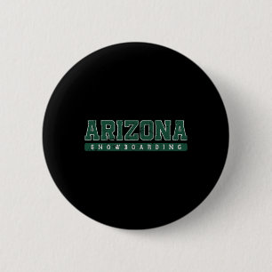 Bóton Redondo 5.08cm Texto de Vintagem Verde do Snowboard da arizona