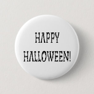 Bóton Redondo 5.08cm Texto do Mundo de Morte Feliz Halloween
