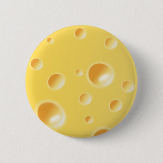 Bóton Redondo 5.08cm Textura amarela do queijo suíço