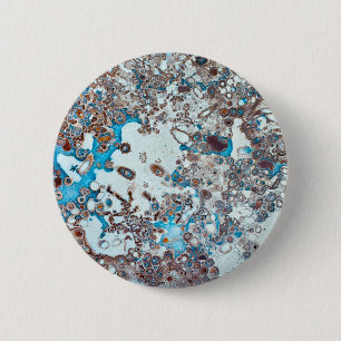 Bóton Redondo 5.08cm textura em pedra do rock orgânico marble geology