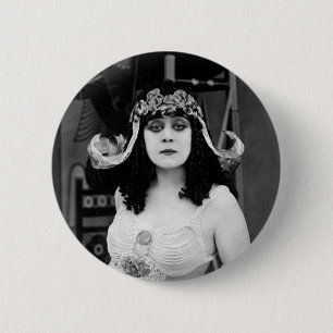 Bóton Redondo 5.08cm Theda Bara as Cleopatra Button