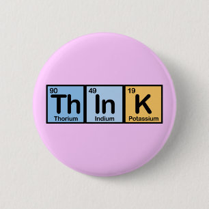 Bóton Redondo 5.08cm Think fez dos elementos