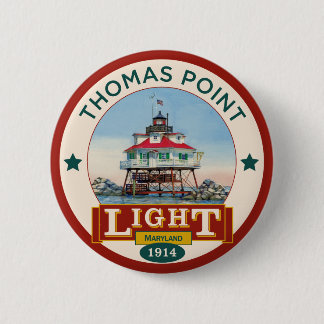 Bóton Redondo 5.08cm Thomas Point Lighthouse