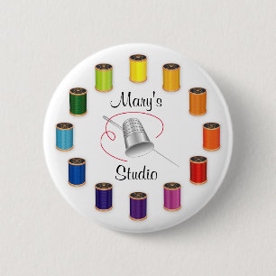 Bóton Redondo 5.08cm Threads, Agulhas e fios de costura