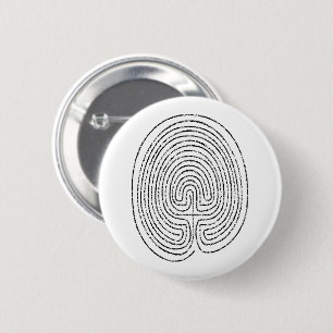 Bóton Redondo 5.08cm Thumbprint Labyrinth -