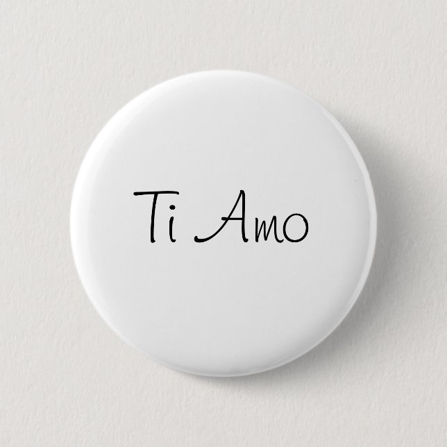 Bóton Redondo 5.08cm Ti Amo/I Te Amo (Frente)