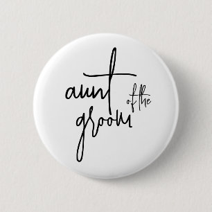 Bóton Redondo 5.08cm Tia do botão do noivo