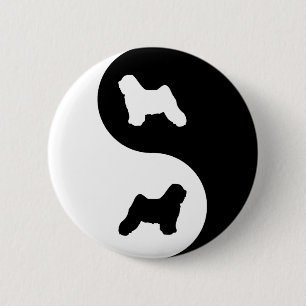 Bóton Redondo 5.08cm Tibetano de Yin Yang