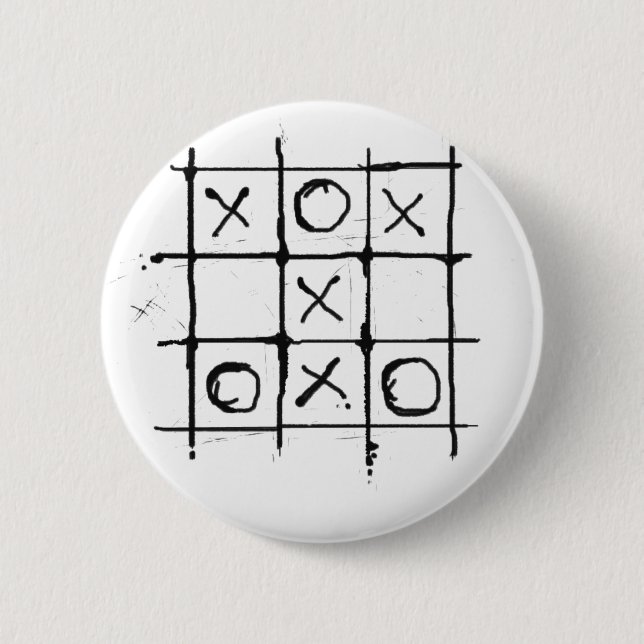 Bóton Redondo 5.08cm Tic Tac Toe (Frente)