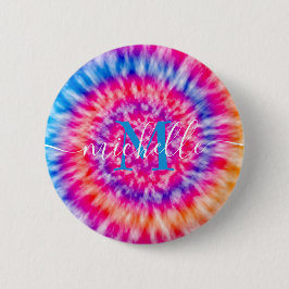 Bóton Redondo 5.08cm Tie Dye Personalizado
