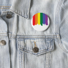 Bóton Redondo 5.08cm Tinta LGBT Orgulho gay Rainbow Running
