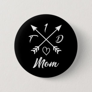 Bóton Redondo 5.08cm Tipo 1 Diabetes Mãe T1D Dificuldades de Sensibiliz