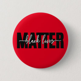 Bóton Redondo 5.08cm Tipografia Stylish Black Lives Matter 