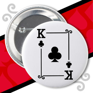 Bóton Redondo 5.08cm Tocando Cartões Costume Clubs de Cartão Acessórios
