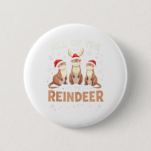 Bóton Redondo 5.08cm Toda A Outra Reindeer Xmas Santa Hat Engraçado Chr