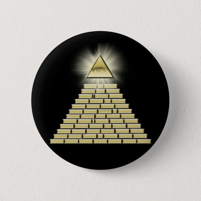 Bóton Redondo 5.08cm Todo o botão de vista do olho (Frente)