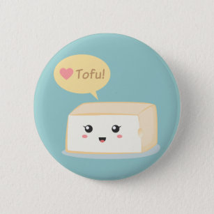 Chaveiro Kawaii tofu pedindo às pessoas que amem tofu
