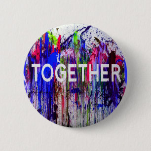 Bóton Redondo 5.08cm Together togetherness colorful love