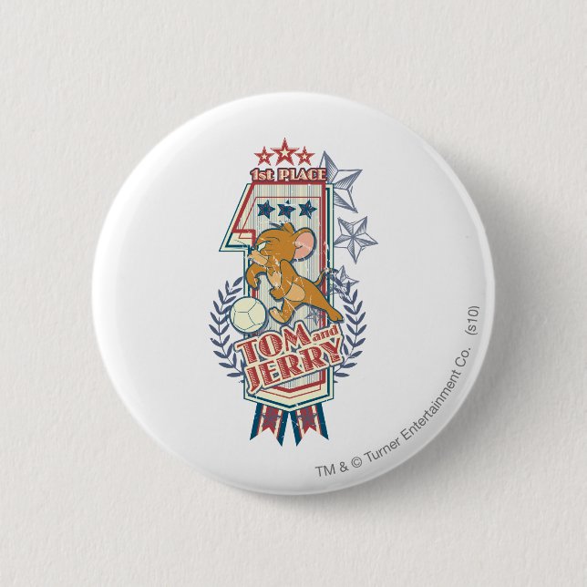 Bóton Redondo 5.08cm Tom e Jerry 1rua Place 2 (Frente)