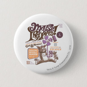 Bóton Redondo 5.08cm Tom e Jerry Mouse Armados