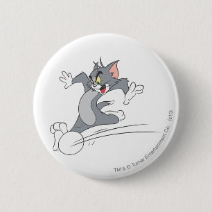 Bóton Redondo 5.08cm Tom e Jerry Soccer (Futebol) 3