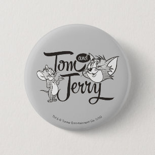 Bóton Redondo 5.08cm Tom e Jerry Tom e Jerry que olha doce