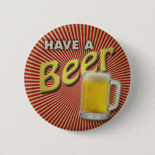 Bóton Redondo 5.08cm Toma uma cerveja!