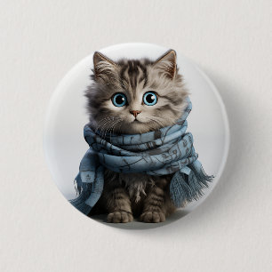 Bóton Redondo 5.08cm Tommy, o Gato de Tabby mais fofo