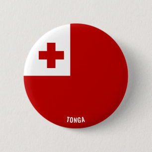 Bóton Redondo 5.08cm Tonga Flag Cute Patriotic
