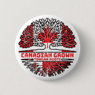 Bóton Redondo 5.08cm Tonga Tongan Canada Tree Roots Flag