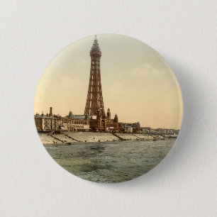 Bóton Redondo 5.08cm Torre de Blackpool mim, Lancashire, Inglaterra