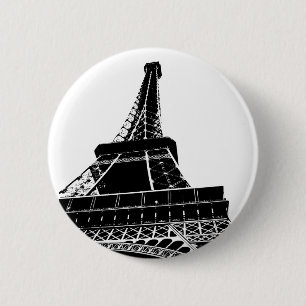 Bóton Redondo 5.08cm Torre Eiffel