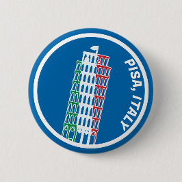 Bóton Redondo 5.08cm Torre inclinada de Pisa Crest