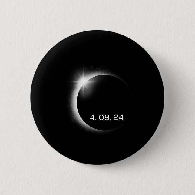 Bóton Redondo 5.08cm Total Solar Eclipse Primavera de 8 de abril de 202 (Frente)