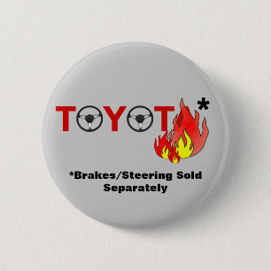 Bóton Redondo 5.08cm Toyota: Freios/direcção vendida separada