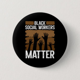 Bóton Redondo 5.08cm Trabalhador Social Negro História Afro-Americana N