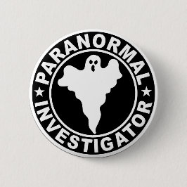 Bóton Redondo 5.08cm Traje Paranormal do Dia das Bruxas do logotipo do