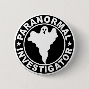 Bóton Redondo 5.08cm Traje Paranormal do Dia das Bruxas do logotipo do